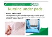 Disposable nursing pad for hospital and home using 60cm*90cm