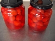 canned strawberries, canned cherries, canned apricots