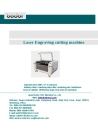 laser engraving cutting machine price for acrylic/ wood/ plastic/ rubber