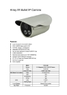 IPC-EE20  2.0 Megapixel Array IR Bullet IP Camera