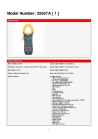 400A AC/DC Auto-ranging Clamp Meter with 3-3/4 Digits and Data Hold Function
