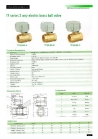 3 wire brass valve electric 1/4'' to 1 1/4'', 9-24v or 110v-230v for water control, heating systems