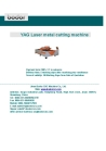 Yag laser metal cutting machine price for aluminum / copper