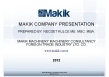 Makik Machinery Consultancy Foreign Trade Industry Ltd. Co.