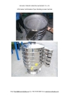 Full stainless steel vibrating sieve for pharmaceutical process