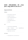 S0NY XBR-65X850A 65-Inch 4K Ultra HD TV Television