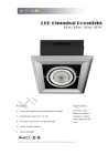 20W 1220lm LED Downlight CRI 90