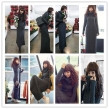 Free Shipping Long Split Him Women's Dress/Sweater Dress/Ankle Length/