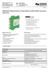 DIN-Rail temperature transmitter with HART