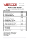 WESTCODE Phase Control Thyristor Types N0910LS200 to N0910LS260