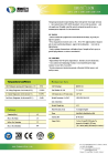 165W-190W mono solar panels (IEC, TUV, CE)