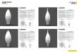 LED Candle Bulbs, 3W Power, E14, 100 to 240V Input Voltage, CE-certified, 2-year Warranty