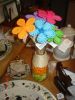 Искусственний перуанский цветок джута сплетенный с шерстями (ручной работы)