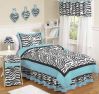 Blue Zebra Full/Queen Bedding Set