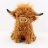 Highland Cow Stuffed Animal Realistic Cow Plush Toys 9.8&quot;