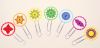 Seven Chakras Paperclips / Bookmarker