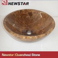 Newstar Bahroom Round Dark Emperador Sink