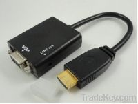 Мужчина Hdmi к кабелю преобразования кабеля Hd конвертера соединительной муфты с внутренней резьбой Vga