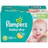 Pampers Swaddlers Disposable, Diapers Size 1 To 5, Available Different Counts in Boxes