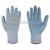 13 Gauge grey Unmwpe fiber/Lycra gloves with grey smooth nitrile coate