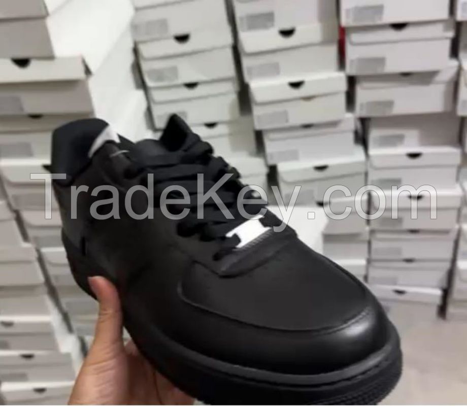 G5 quality  cheap wholesale  shoes af1  '07 Low  Triple Black men shoes