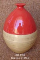 Керамическая ваза Combinated с бамбуком