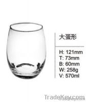 Ясная стеклянная установленная чашка (kb-hn0291)
