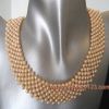 7 связанное рядками ожерелье перлы
