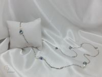 Ожерелье перлы Pna-089 с цепью стерлингового серебра