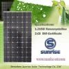 215W Mono solar panel for carpor