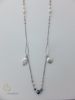 Ожерелье перлы PNA-073 с цепью стерлингового серебра