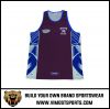 OEM 100% polyester Custom Sublimation Cool Dry Singlet