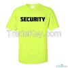 Trendy Lemon Green Women Security T-Shirt