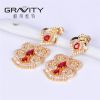 ESDG0040 Gravity 2017 latest top new model designs fashion brass plated 18K gold stud earring
