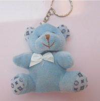 견면 벨벳 승진 곰 Keychain