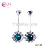 Silver luxury made with Swarovski elements crystal rhinestone drop earrings