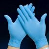 100 Pcs Nitrile Blue Durable Rubber Cleaning Hand Gloves Powder Latex