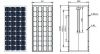 태양 단위 (SS075-S1195x541), 75 와트, monocrystalline, 125mm*125mm