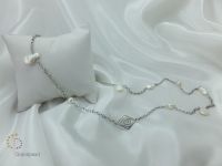 Ожерелье перлы Pna-046 с цепью стерлингового серебра