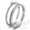 Jewelry Wholesale 925 Sterling Silver AAA Grade CZ Wedding Ring Sets