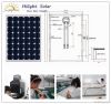 190W mono crystalline solar panel for home use with TUV CE CEC IEC ISO