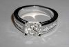 3.51 carat round diamond bridal ring set white gold new