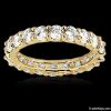 Diamonds 2.0 ct.yellow gold wedding band womens new