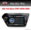 автомобиль DVD гама 2 для Kia K2/Rio с 3G GPS