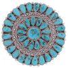 Turquoise Cluster Pendant Native American