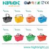 plastic double handle shopping basket