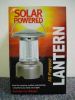Silver Solar Powered Camping Lantern With Wall Adapter