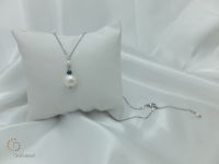 Ожерелье перлы Pna-093 с цепью стерлингового серебра