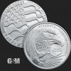 1 oz GSM Silver Eagle Round