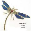 Pin эмали Dragonfly серебра Marcasite & шкентель